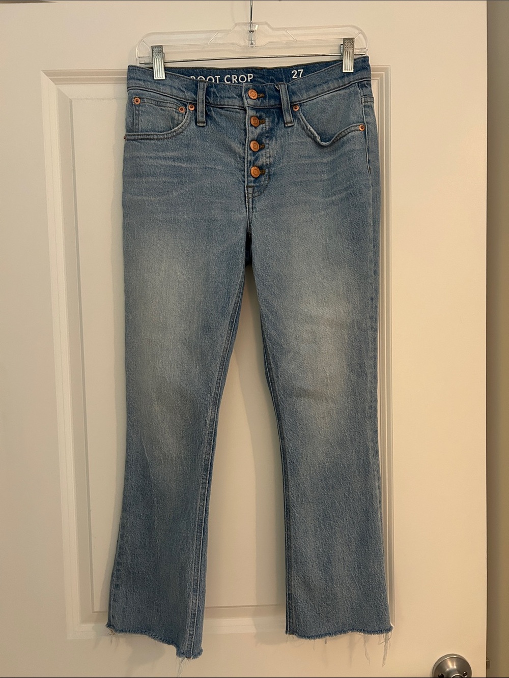 J. Crew boot crop denim